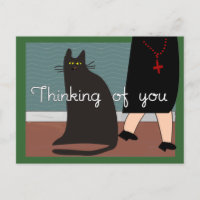Nonnen "Denken Sie an Sie" Karten & Geschenke-Katz