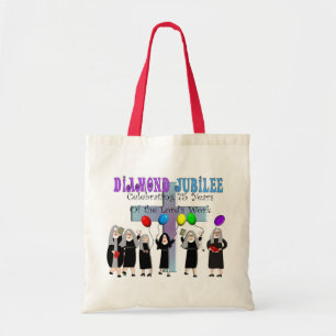 Nonnen-Diamant-75. Jubiläum-Geschenke Tragetasche