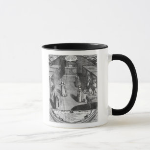 Nonnen, die den Patienten Nahrung an dienen Tasse