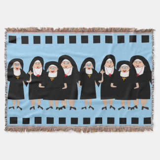Nonnen, die schwarze Gewohnheiten tragen Decke