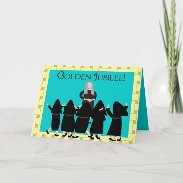 Nonnen "Golden Jubilee" Karten und Tragetaschen (Vorderseite)