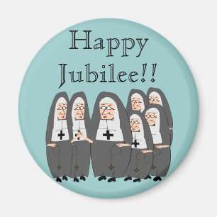 Nonnen-Jubiläum-Karten Magnet