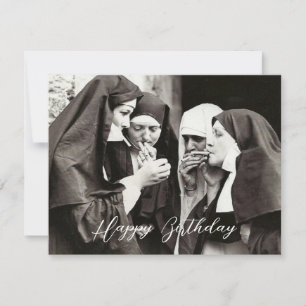 Nonnen rauchen Vintage-Fotografie