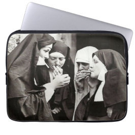 Nonnen Rauchen Vintage Fotografie Laptopschutzhülle