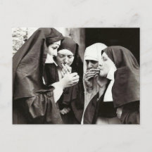 Nonnen Rauchen Vintage Fotografie