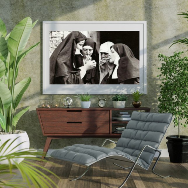 Nonnen Rauchen Vintages Foto Poster (Von Creator hochgeladen)