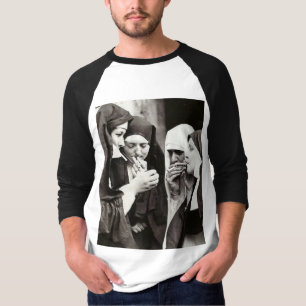 Nonnen Vintages Rauchen T-Shirt