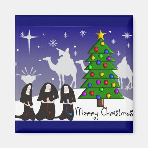 Nonnen-Weihnachtskarten "frohe Weihnachten " Magnet