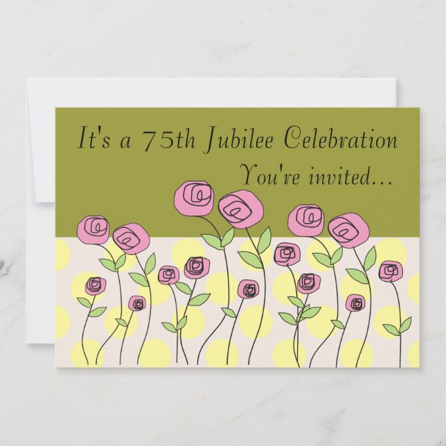 Nonnes 75e jubilé Invitations à célébrer (Devant)