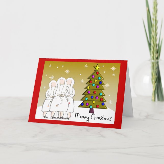 Nonnes Cartes de Noël et Cadeaux-Art Design (Devant)