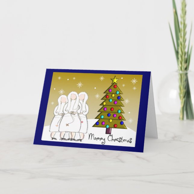 Nonnes Cartes de Noël et Cadeaux-Art Design (Devant)