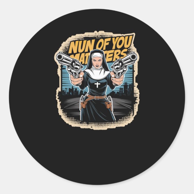 Nonne's Funny Comic Page Art Lover Sticker (Vorderseite)