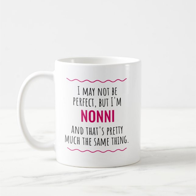 Nonni Gift Italienisch Großmutter Grandma Geschenk Kaffeetasse (Links)