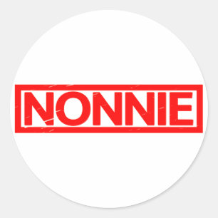 Nonnie Briefmarke Runder Aufkleber