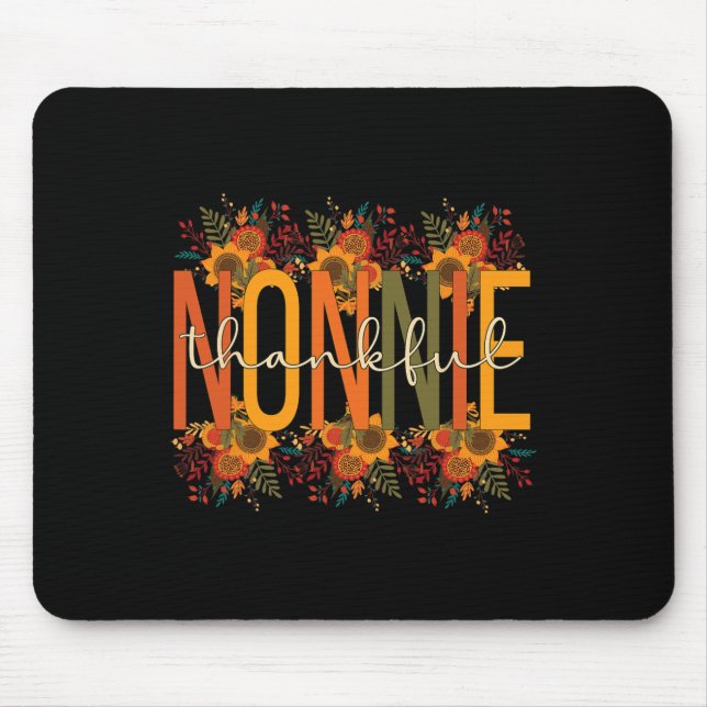Nonnie Grandmutter Erntedank Nonnie Gr Mousepad (Vorne)