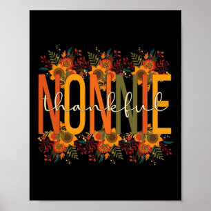 Nonnie Grandmutter Erntedank Nonnie Grandma Poster