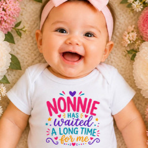 Nonnie hat farbenfrohen Baby-Body gewartet Baby Strampler