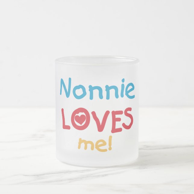 Nonnie Lieben ich T-Shirts und Geschenke Mattglastasse (Mittel)