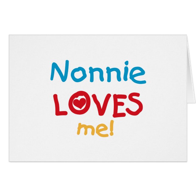 Nonnie Lieben Me Tshirts und Geschenke (Vorderseite (Horizontal))