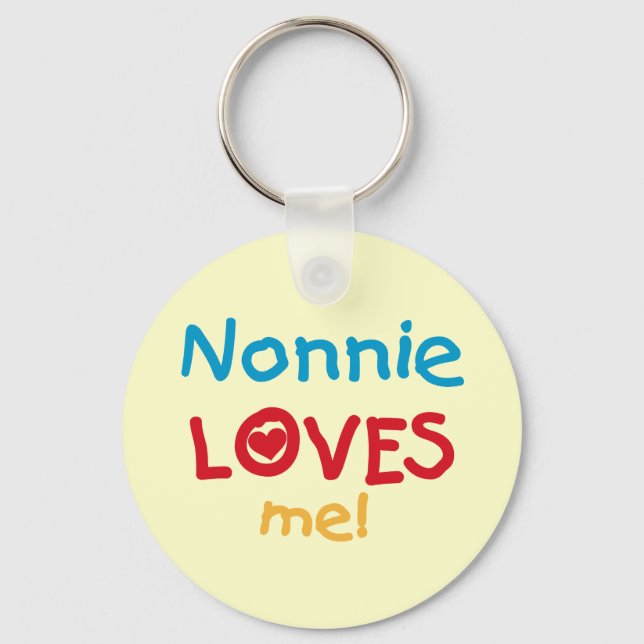 Nonnie Lieben Me Tshirts und Geschenke Schlüsselanhänger (Vorderseite)