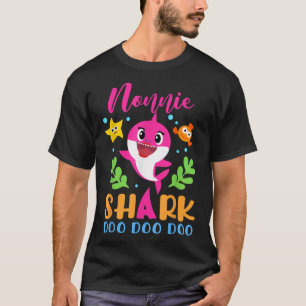 Nonnie Shark Nonnie Shark Lover Familienmütter Da T-Shirt