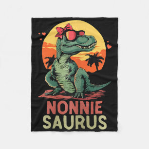 Nonniesaurus Dino Dinosaur Nonnie-saurus T-rex Spa Fleecedecke