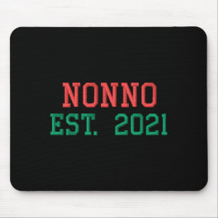 Nonno Est 2021 besticktes T-Shirt Mousepad