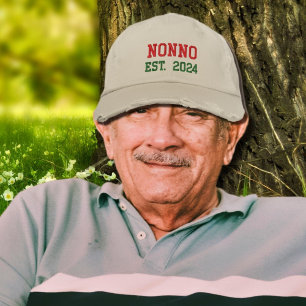 Nonno - est.2024 Casquette de baseball brodé