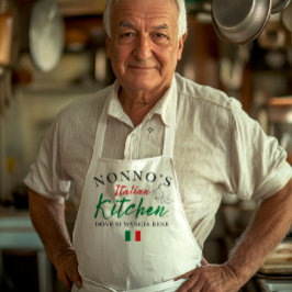 Nonno’s Italian Kitchen Apron - Dove Si Mangia Ben Schürze