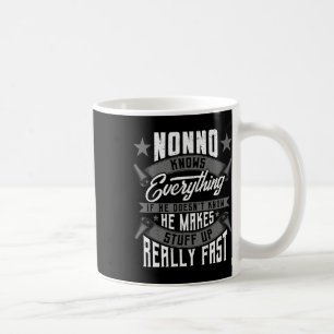 Nonno weiß alles Funny Nonno Vathers Day Gif Kaffeetasse