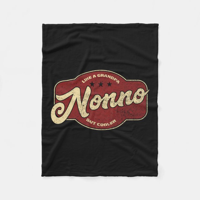 Nonno wie ein Opa, aber Cooler - italienisches Non Fleecedecke (Vorderseite)