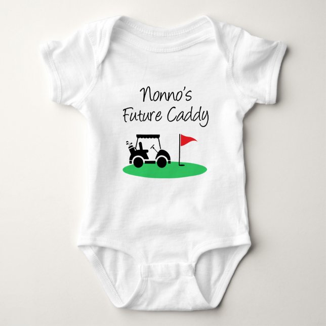 Nonno's Future Caddy Italienisches Großkind Baby Strampler (Vorderseite)