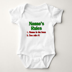 Nonnos (italienischen Großvaters) Regeln Baby Strampler