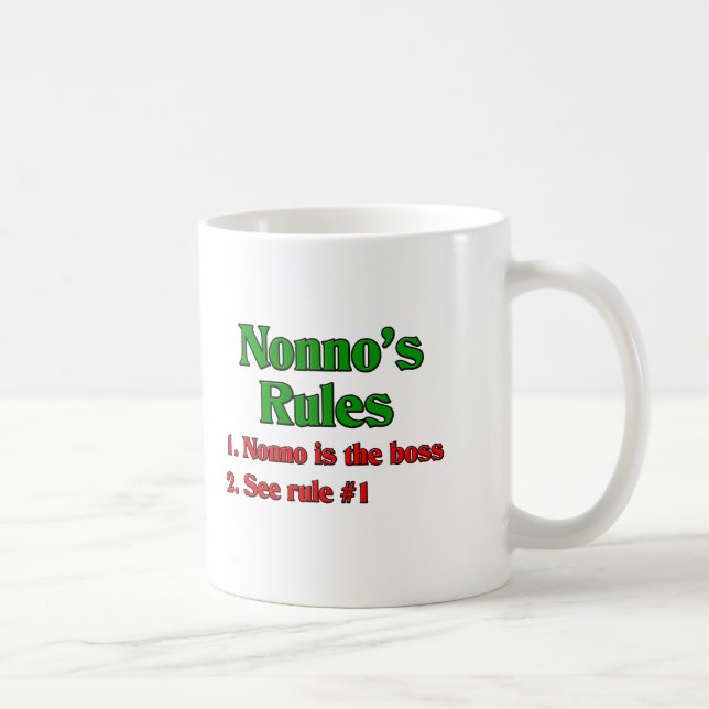 Nonnos (italienischen Großvaters) Regeln Kaffeetasse (Rechts)