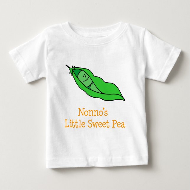 Nonno's Little Sweet Pea Baby T-shirt (Vorderseite)