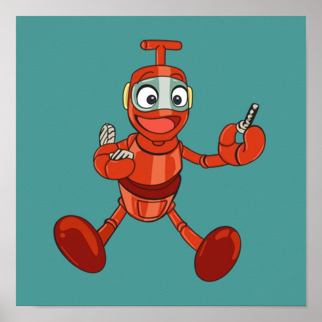 Nono the little robot character of Ulysse 31 Poster (Vorne)