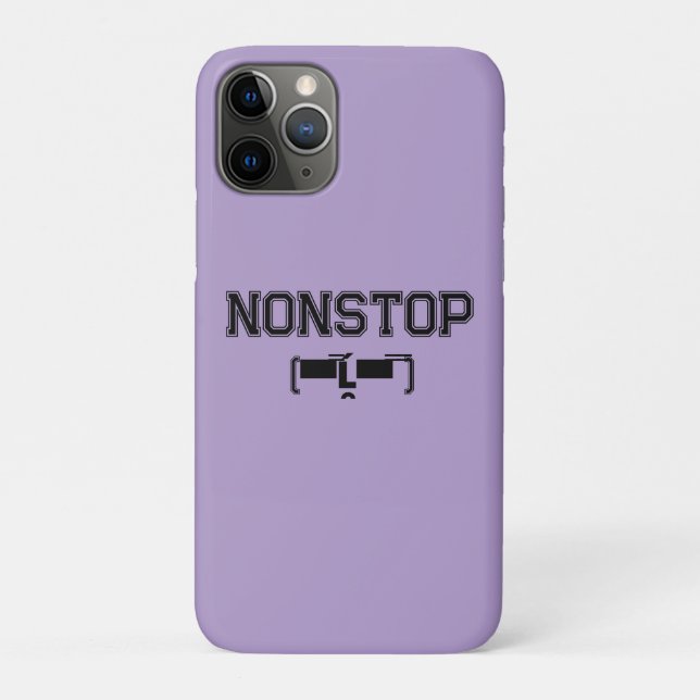 NONSTOP Gym Motivation Hoodie T - Shirt Case-Mate iPhone Hülle (Rückseite)