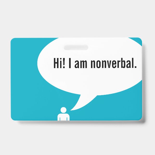 NONVERBAL-Sprechblase Ausweis (Vorderseite)