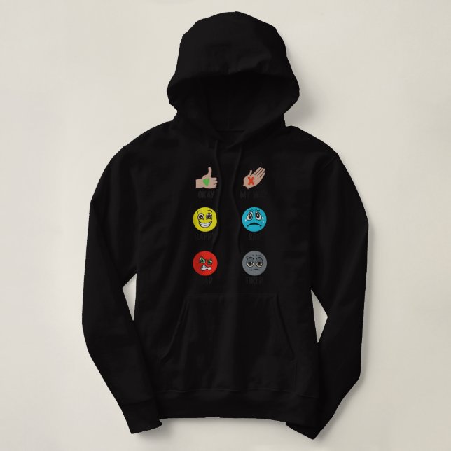 Nonverbale Bildkommunikation Autismus ABA SLP-T-Sh Hoodie (Design vorne)