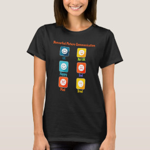 Nonverbale Bildkommunikation Autismus über Slp Spe T-Shirt