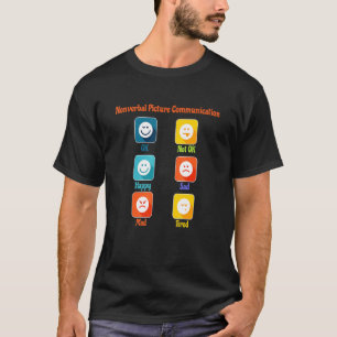 Nonverbale Bildkommunikation Autismus über Slp Spe T-Shirt