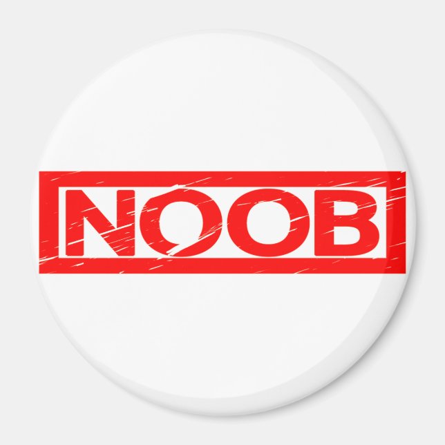 Noob Briefmarke Magnet (Vorne)