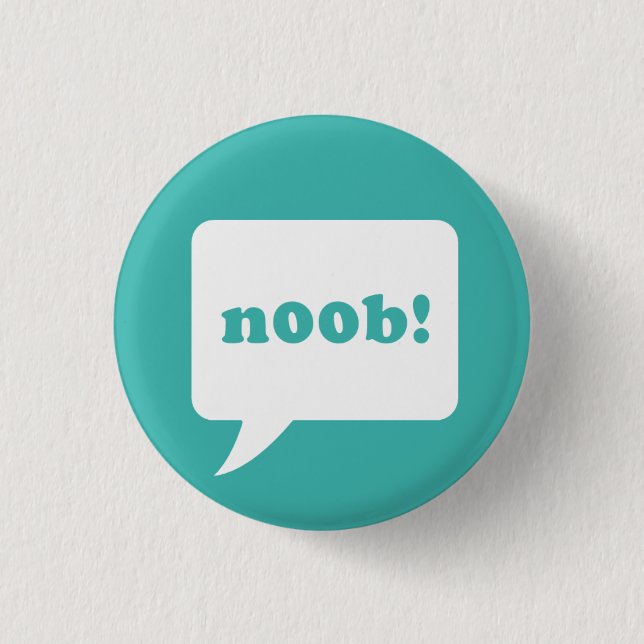 "noob!" Knopf Button (Vorderseite)