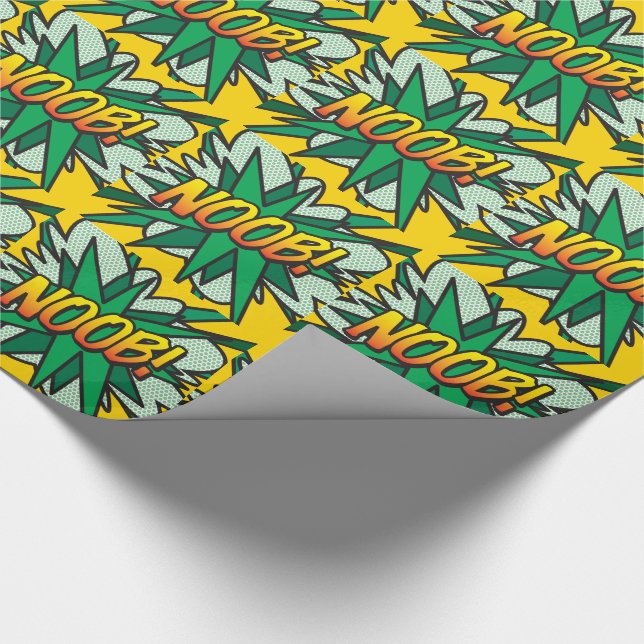 NOOB Lustige Retro-Comic-Book-Pop-Art Geschenkpapier (Ecke)