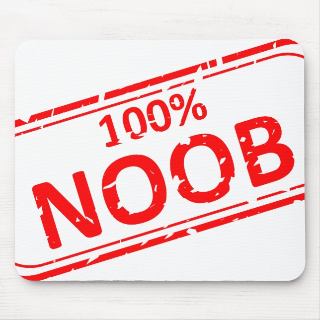 Noob Stempel 100% Mousepad (Vorne)