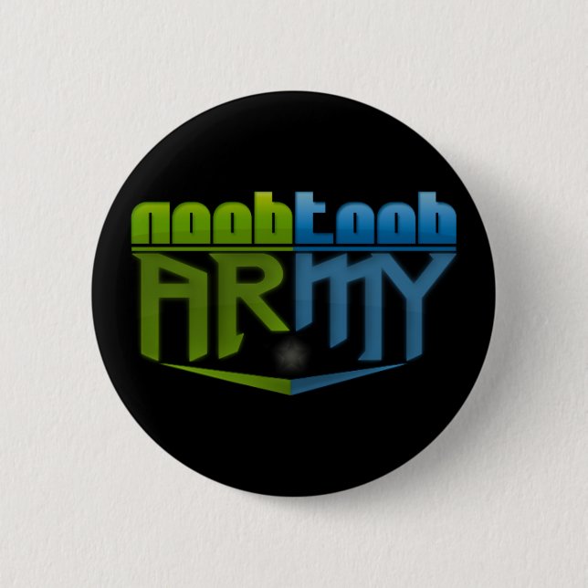 Noobtoob Armee-Knopf Button (Vorderseite)