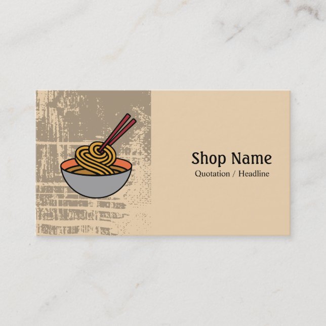 Noodle Cafe Visitenkarte (Vorderseite)