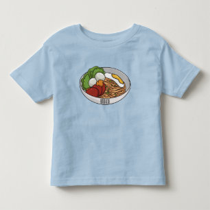 Noodle-Cartoon-Abbildung Kleinkind T-shirt