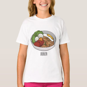 Noodle-Cartoon-Abbildung T-Shirt