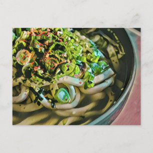 Noodle Liebesdesign Postkarte
